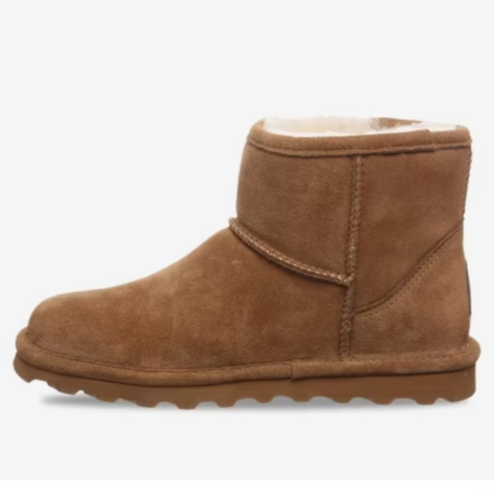Bearpaw Alyssa Tan Suede Ankle Boots